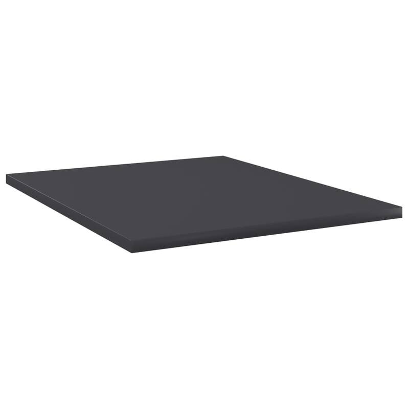 vidaXL Bookshelf Boards 8 pcs Gray 15.7"x19.7"x0.6" Chipboard