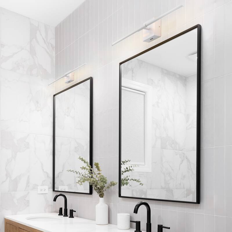 28" Dimmable Integrated LED Metal Wall Sconce, by JONATHAN Y