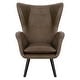 preview thumbnail 38 of 92, Upholstered Wingback Armchair Leisure Accent Chair, Single - 40.55" H x 28.34" W x 33.1" D