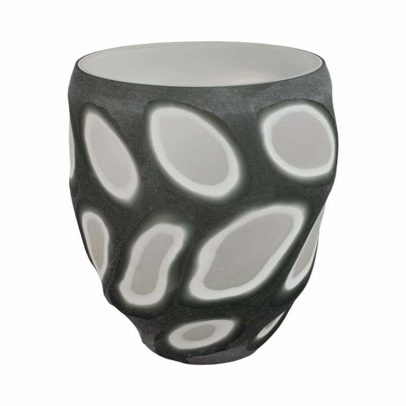 Sagebrook Home Glass Vase - 9" x 9" x 11"