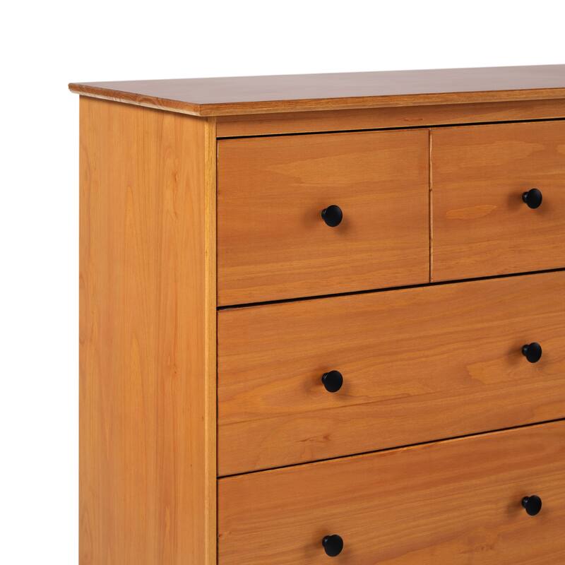 Walker Edison Bullrushes 6-Drawer Solid Wood Dresser