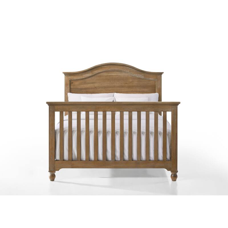 Highland 59" Wide Farmhouse Crib, Sand Dune Brown