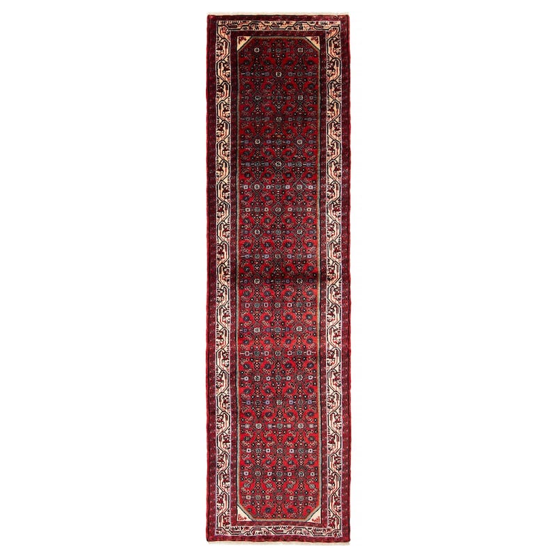 ECARPETGALLERY Hand-knotted Andelz Red Wool Rug - 2' 6" x 9' 3" - Red - 2' 6" x 9' 3" - Runner