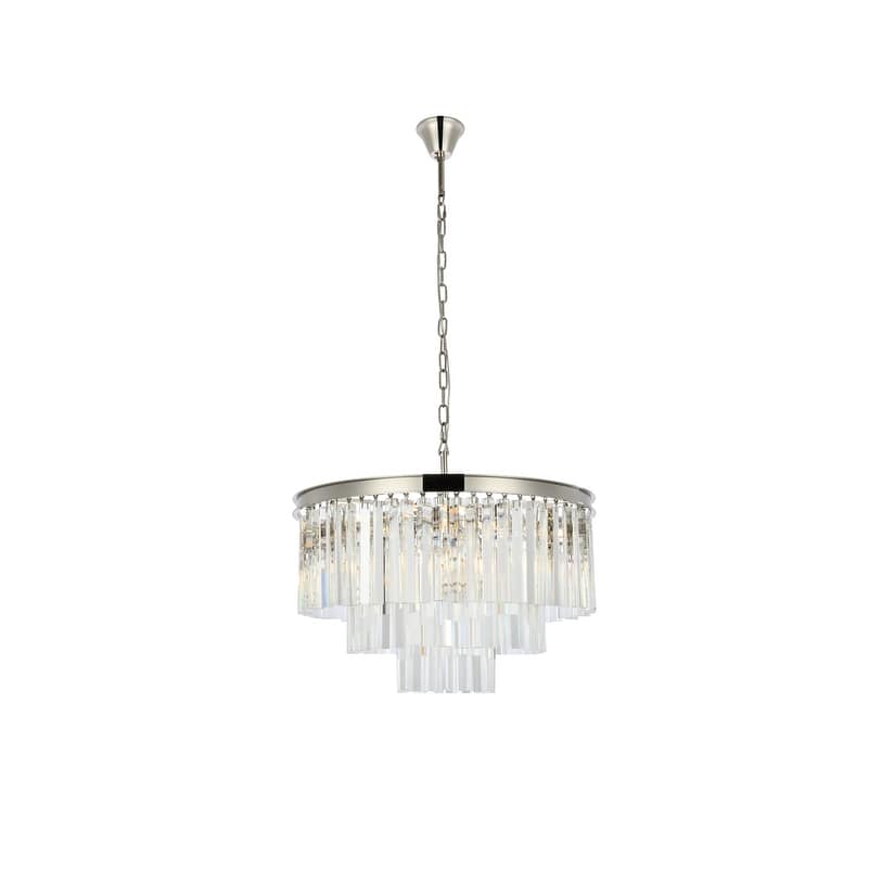 Somette Perth Collection Grand Crystal Pendant Lamp