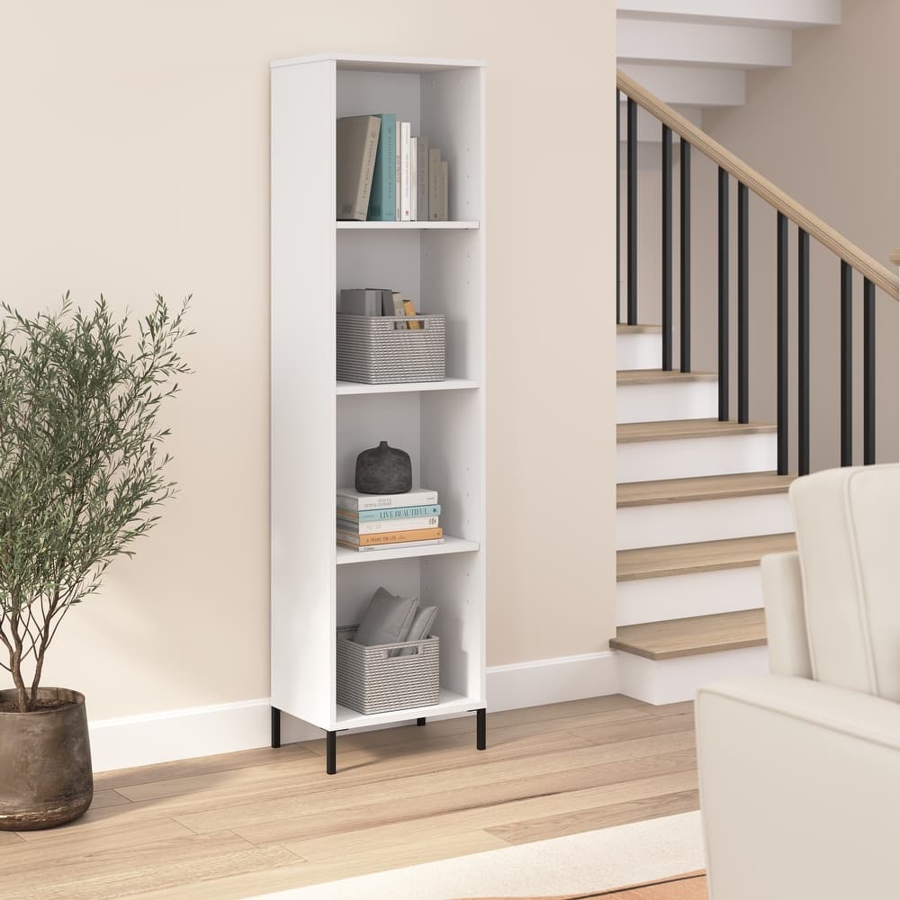 Essence Narrow Bookcase Storage Organizer by Bush Furniture
