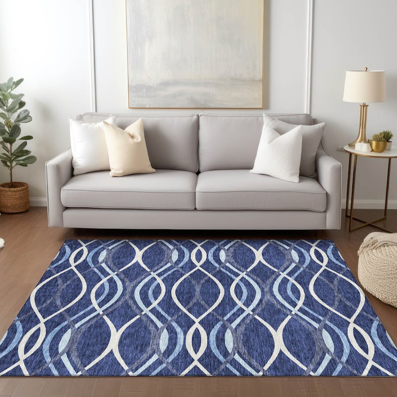 Machine Washable Indoor/ Outdoor Chantille Contempo Deco Rug