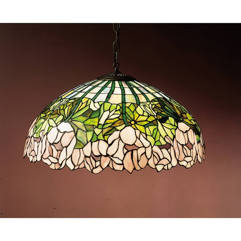 Meyda Tiffany 3 Light 22" Wide Pendant with Handmade Shade - Tiffany Glass