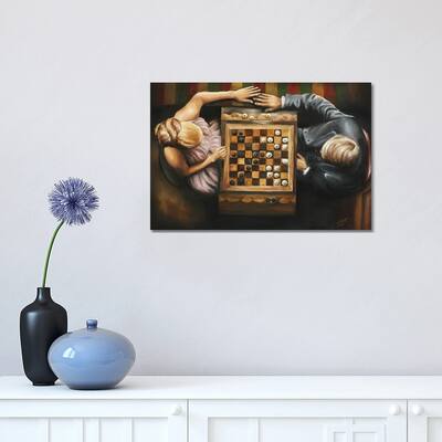 iCanvas "Game for two -Chess lovers 3" by Salma Nasreldin Canvas Print