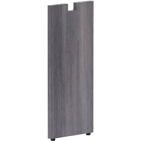 Lorell Weathered Charcoal Laminate Credenza Half-leg