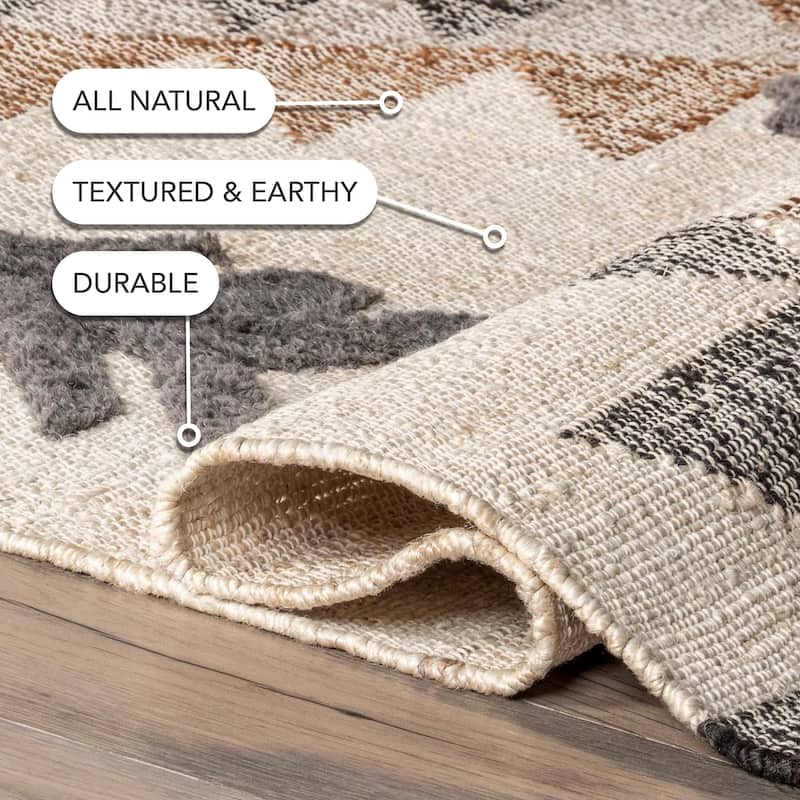 Nuloom Rosanna Southwestern Symbols Jute Area Rug