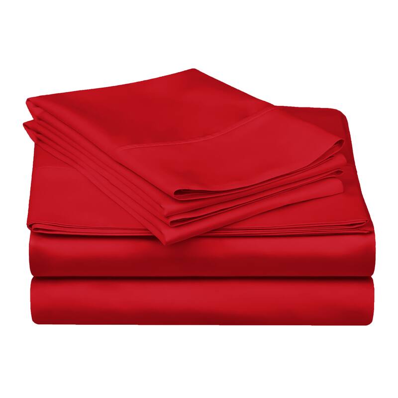 Egyptian Cotton 300 Thread Count Solid Bed Sheet Set by Superior