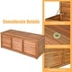 preview thumbnail 2 of 4, 47 Gallon Acacia Wood Deck Box Garden Backyard Storage Bench