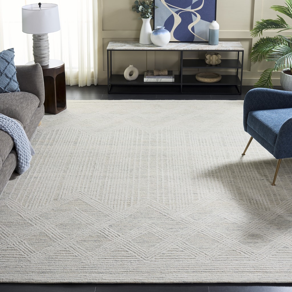 SAFAVIEH Handmade Pine Bine Modern Wool Rug