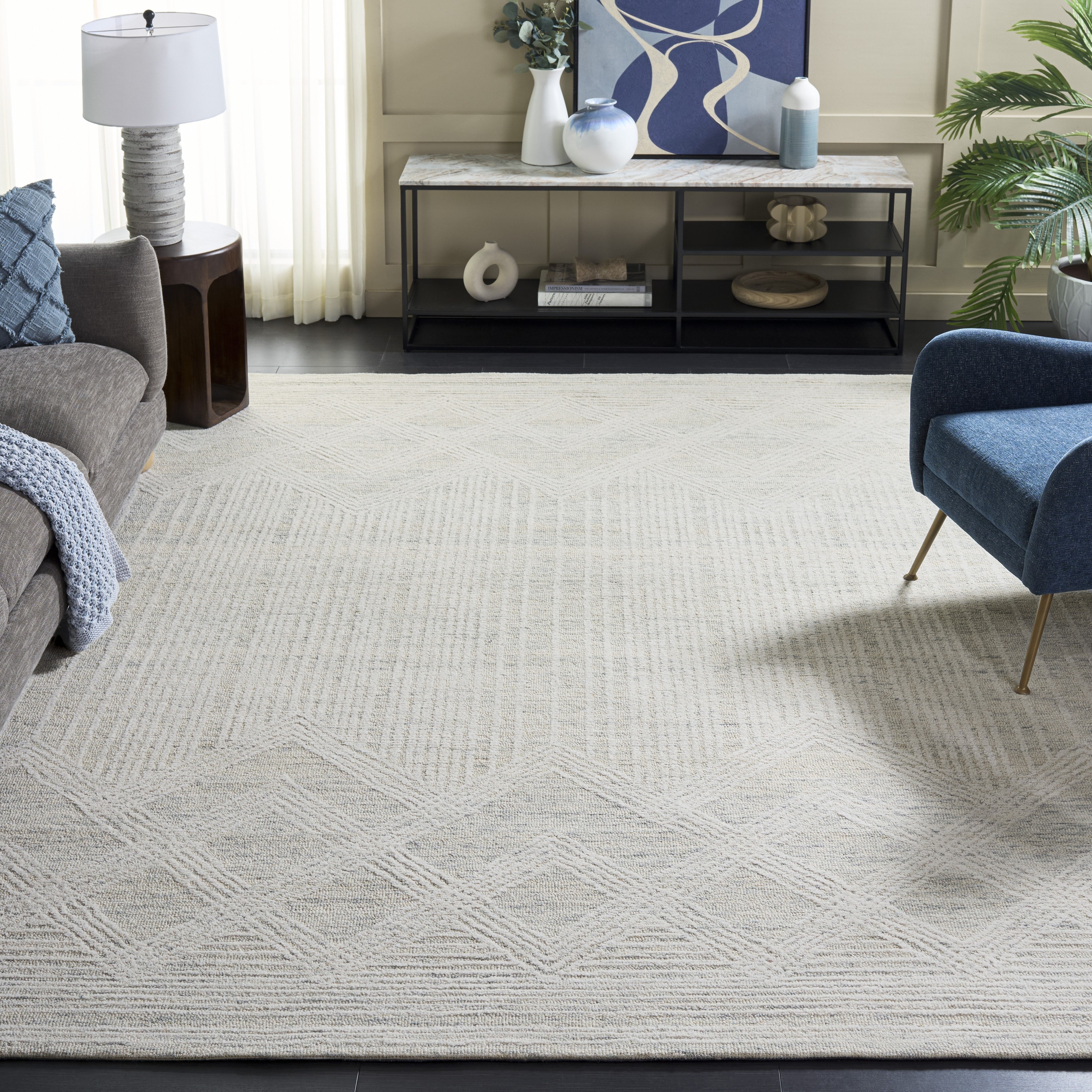 SAFAVIEH Handmade Pine Bine Modern Wool Rug