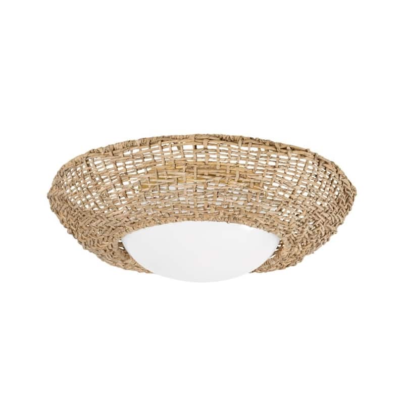 Hudson Valley Lighting 6842 Killington 2 Light 25" Wide Flush Mount - Vintage Gold Leaf