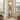 Modern Walnut Wood Floor Lamp with Leaf Pattern and Multi-Tier Storage Shelves
