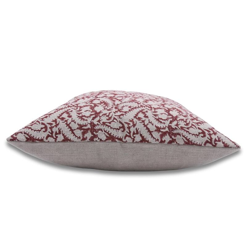 Fabdivine Linen Bohemian Block print pillow Cover