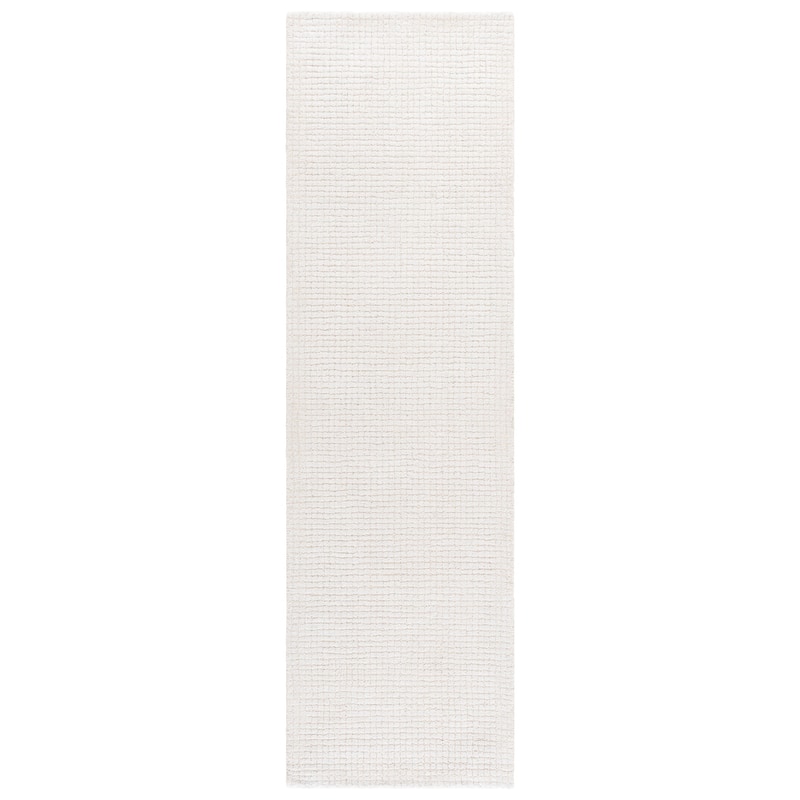 SAFAVIEH Handmade Abstract Isafold Wool Rug - 2'3" x 8' Runner - Ivory