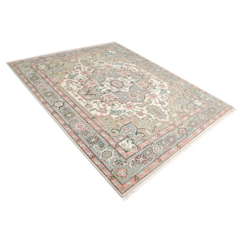 Overton Handmade Traditional Floral Area Rug
