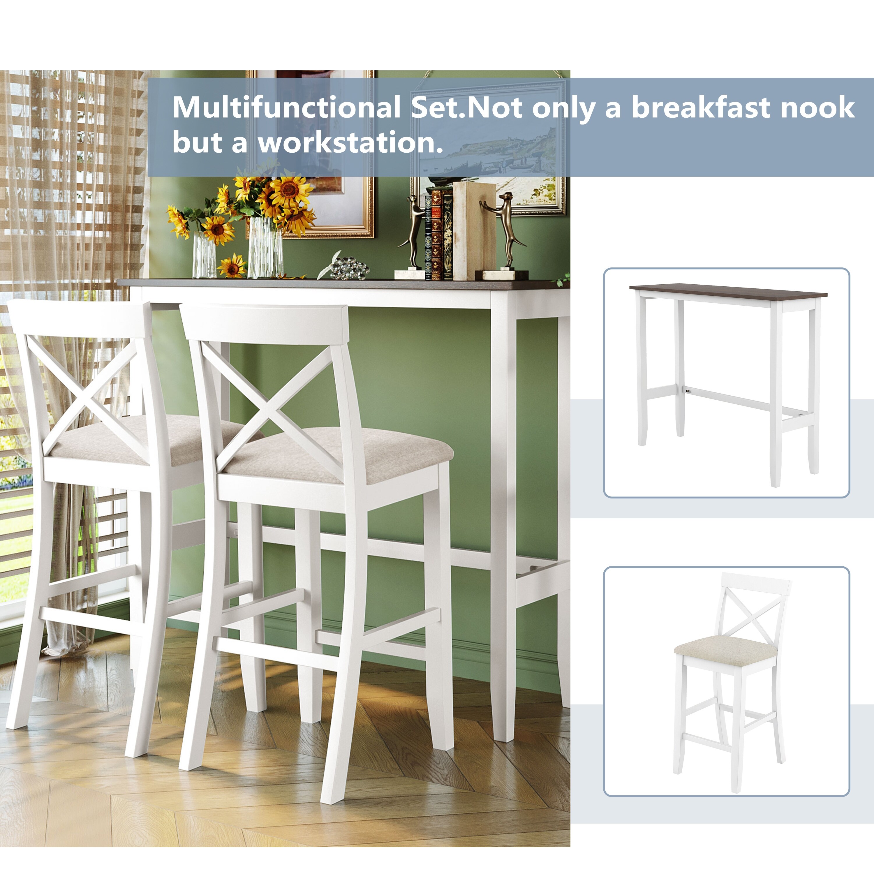 2 chair breakfast nook discount