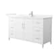 Option White, Nickel Trim, White Quartz Top