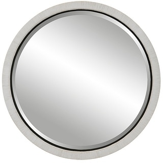 Uttermost Granada Whitewash Round Mirror - 42" dia