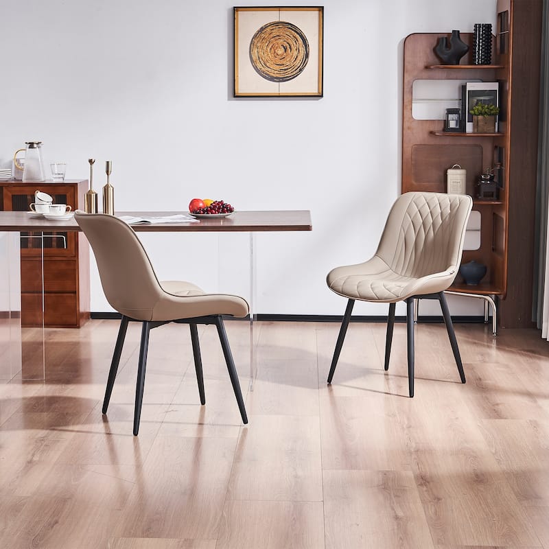 Modern Dining Chairs Set of 2 Upholstered Dining Room Chairs