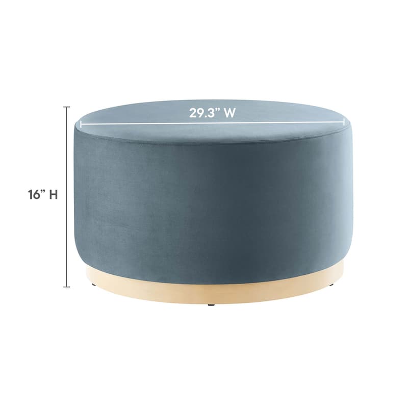 Tilden 16"/23"/29"/38" Performance Velvet Upholstered Ottoman