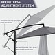 preview thumbnail 6 of 5, Ainfox 10 ft Cantilever Offset Outdoor Patio Umbrella with Base Stand Rotate and Tilt