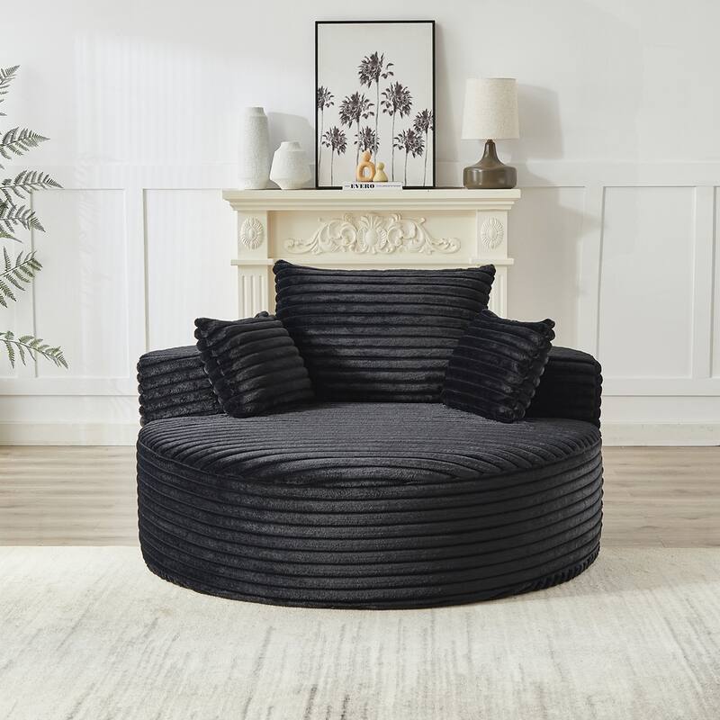 Corduroy Sponge single sofa,No Assembly Required