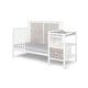 preview thumbnail 5 of 7, Connelly 4-in-1 Crib and Changer Combo White/Rockport Gray - White+gray