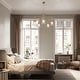 preview thumbnail 5 of 13, Haye Modern Gold 5-Light Wheel Glass Chandelier for Dining Room Bedroom - D25" x H16.5"