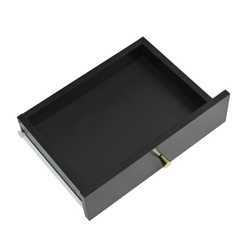 Floating Makeup Vanity Desk with Mirror & 3-Color Lights