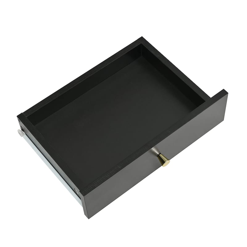 Floating Makeup Vanity with Mirror,3-Color Lights and Power Outlet