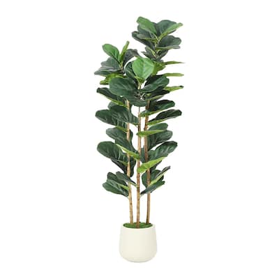 Artificial Fiddle Leaf Fig Tree for Home Decor Indoor Office