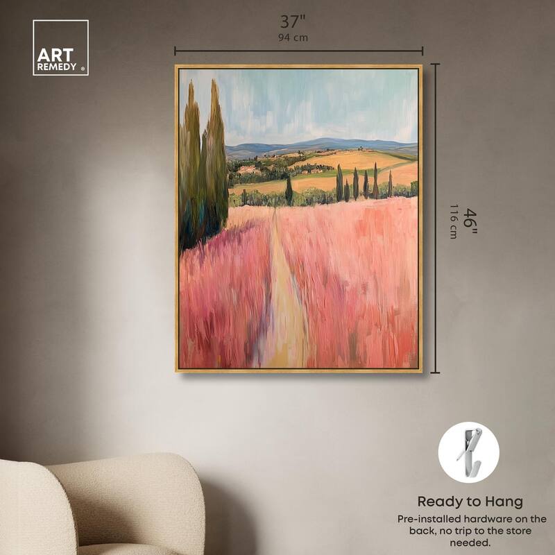 Cypress Path Canvas by Art Remedy