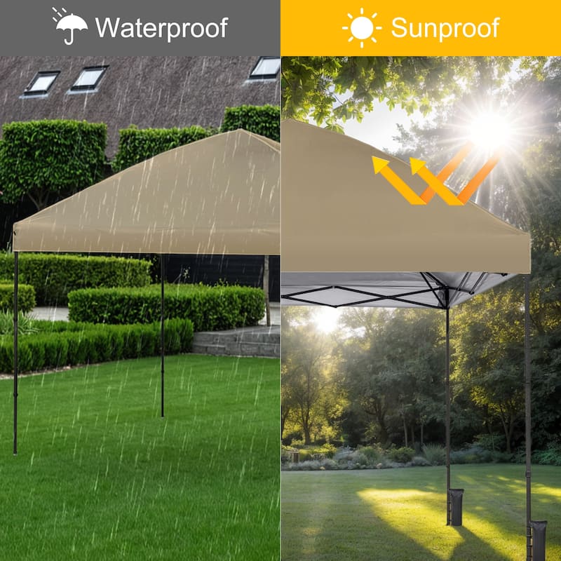 10' x 10' Pop Up Canopy Tent,Outdoor Canopy Tent for Event, Parties, Camping Portable Easy with Carry Bags
