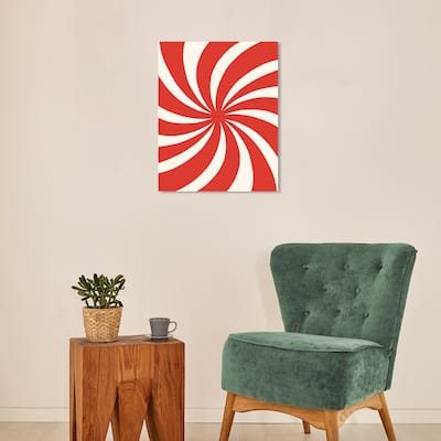 Wynwood Studio Canvas Food and Cuisine Retro Basic Candy Cane Red Modern & Contemporary Wall Art Canvas Print