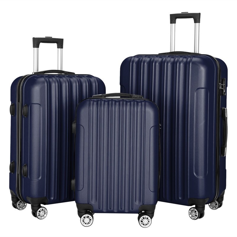 thumbnail image 2 of 3-Piece Lightweight Suitcase Set With TSA Lock - 20/24/28 Inch Expandable Luggage 2 of 13
