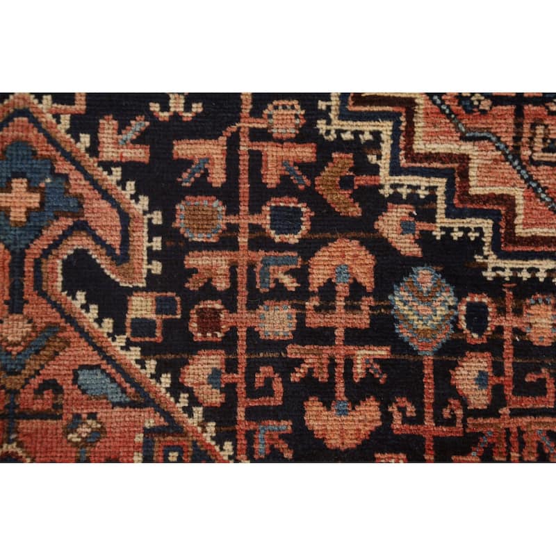 Hamedan Antique Persian Accent Rug Handmade Wool Carpet - 3'4"x 5'10"