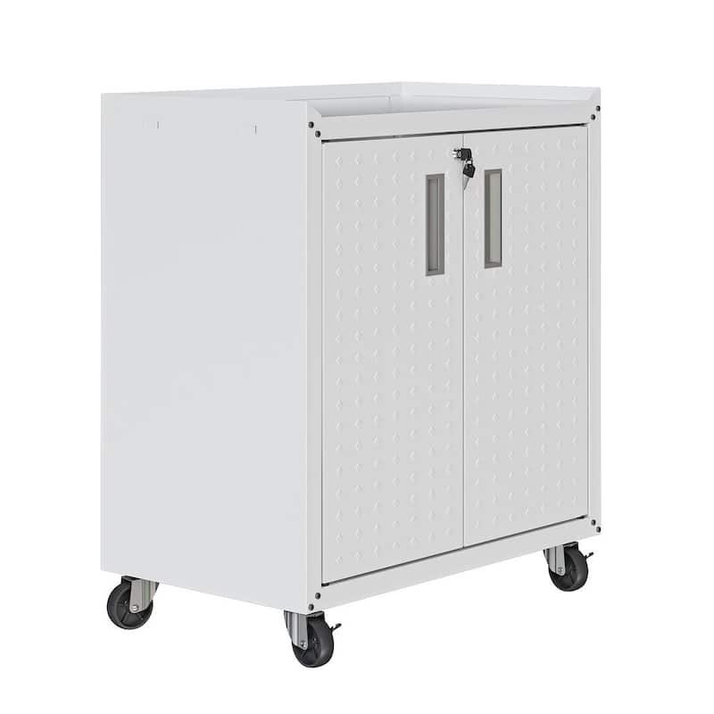 Fortress 31.5" Mobile Garage Cabinet with Shelves