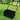 Black 19.5in Lawn Roller Iron Cylindrical
