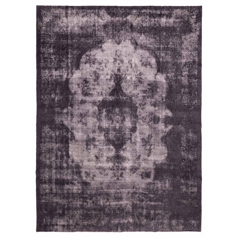 ECARPETGALLERY Hand-knotted Color Transition Black Wool Rug - 9'5 x 13'0