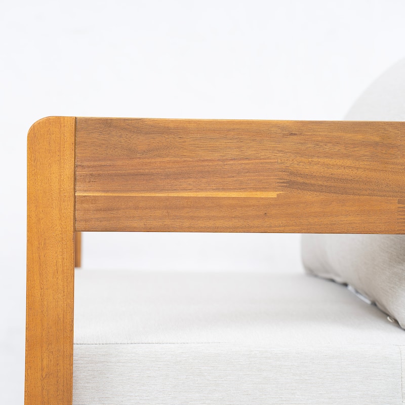 Christopher Knight Home - Telluride Modern Outdoor Solid Wood Swivel Club Chair with Cushioned Comfort