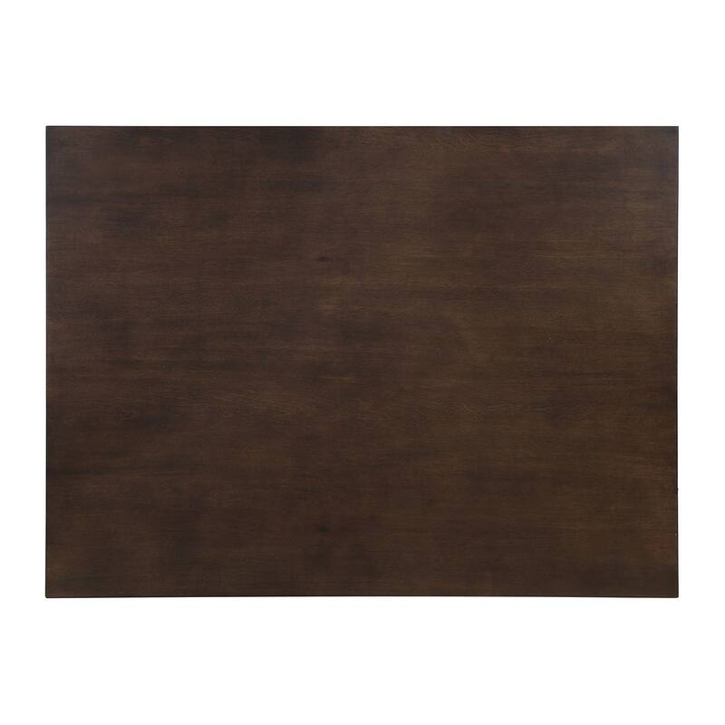 Transitional 5pc Dining Set Table and Side Chairs - Walnut