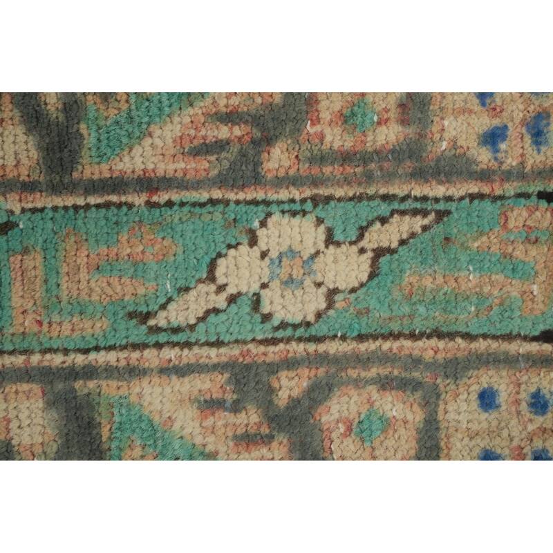 Hand Knotted Oriental 100% Wool Carpet Traditional Medallion Brown Tabriz Area Rug - 6' 2'' X 3' 4''
