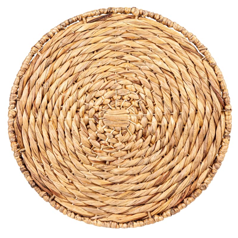 Hand-Woven Water Hyacinth Table
