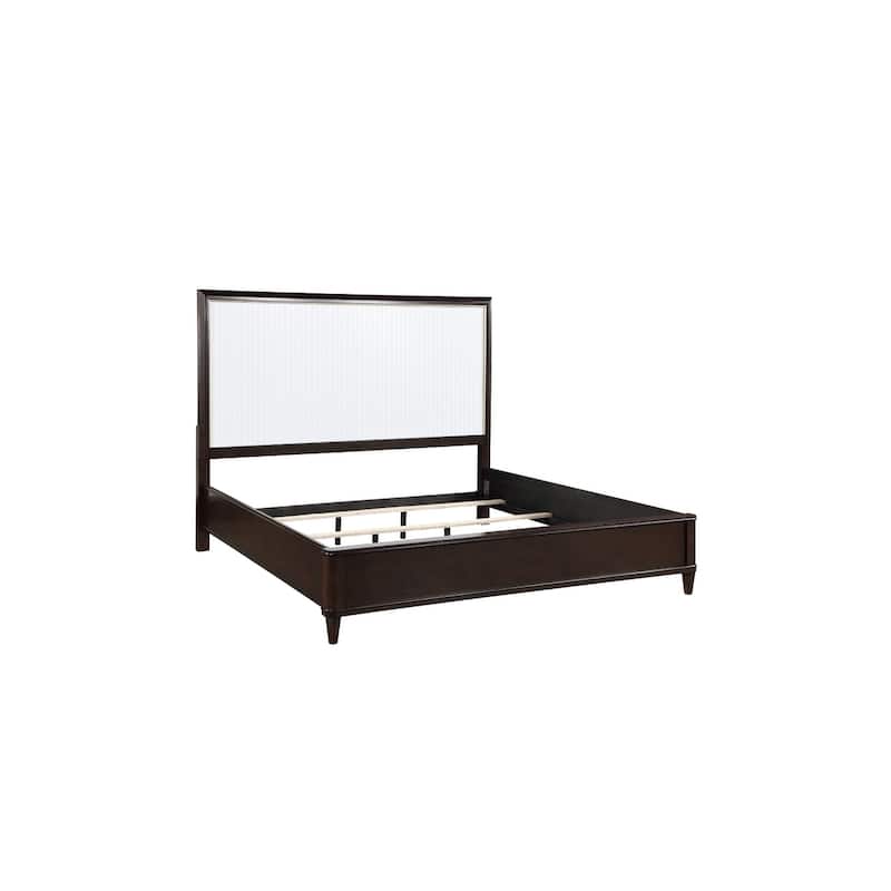 Eden 6 Piece White Espresso Panel Bedroom Set