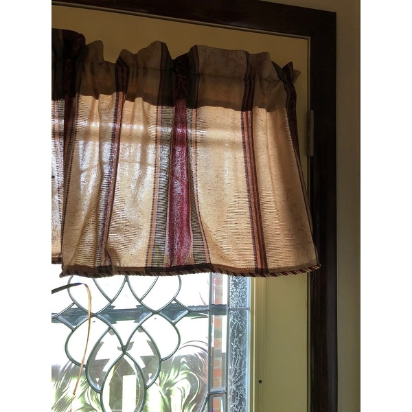 Tuscan Rod Pocket Valance Pair