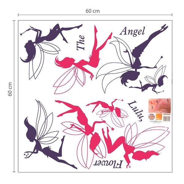Walplus Fairies Swarovski Crystals Children Wall Sticker Nursery Decor